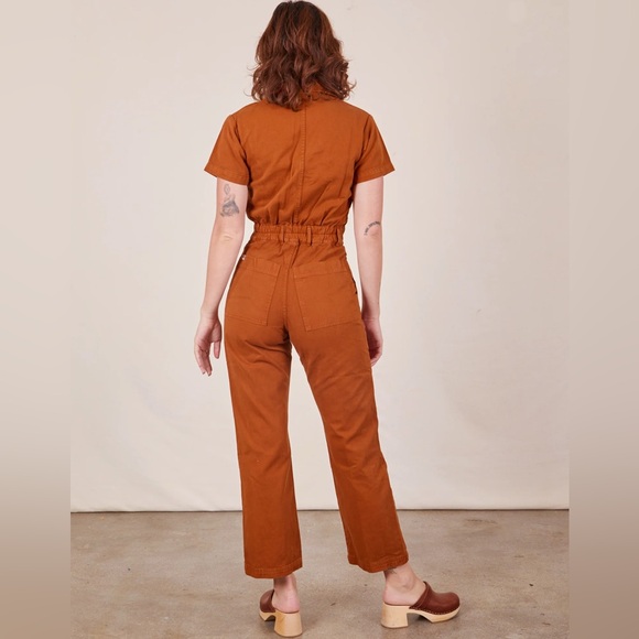 Big Bud Press SHORT SLEEVE JUMPSUIT - BURNT TERRACOTTA - Picture 2 of 9